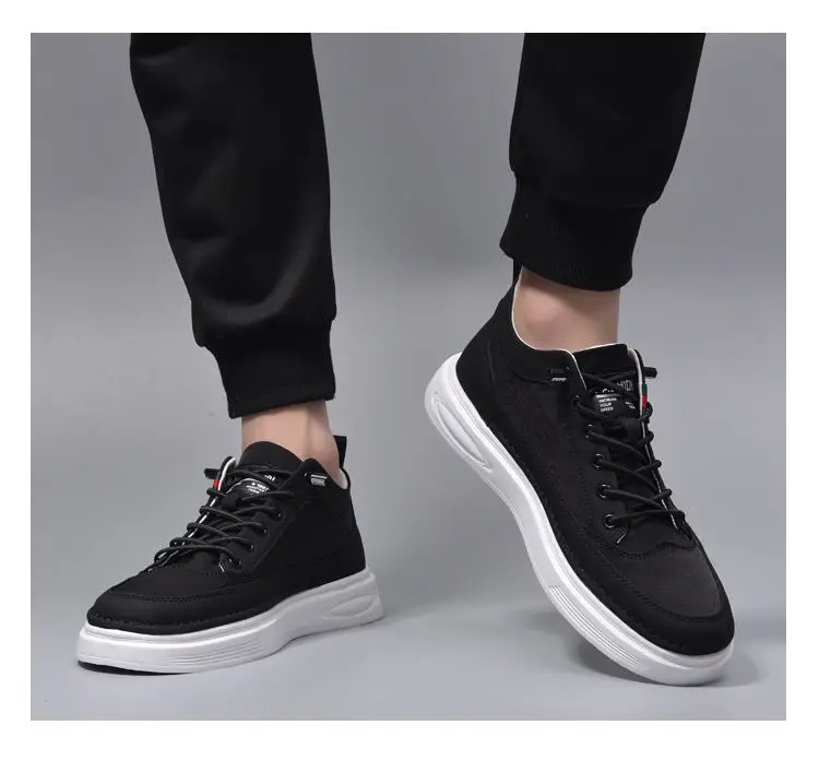 2023 Autumn and Winter New Fashion Umbrella Cloth Breathable Board Shoes Men\'s Fashion Embroidery Trend Casual Sports Shoes