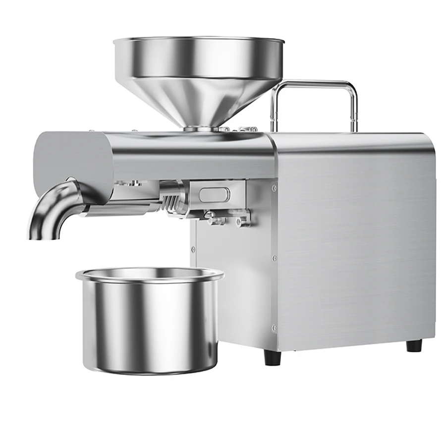 Novo presser de óleo doméstico automático, prensa de óleo de linhaça, controle de temperatura de amendoim, configuração x3c