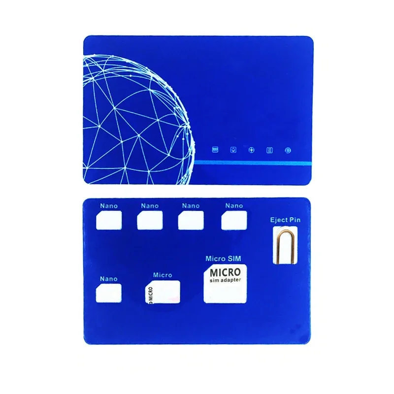 Nano SIM Card Holder Case with Card Adapter Set & Phone Pin Needle & Quality Converter Set for Nano Micro Card