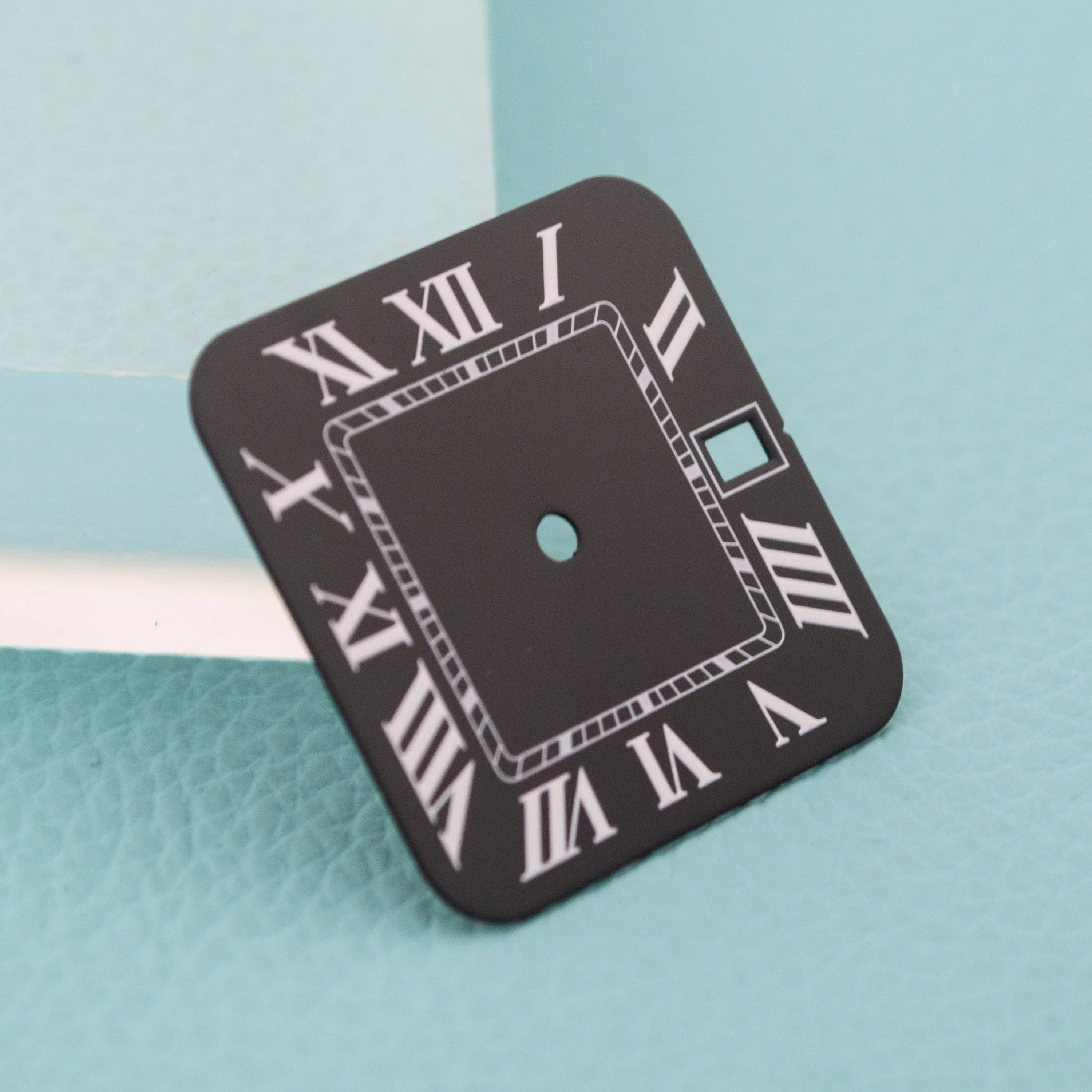 

27mm Square Dial NH35 Dial Watch Dial Men's Watch Dial Roma Numeral Dial Date At 3 o'clock Fit NH35 NH36 Movement Watch Parts