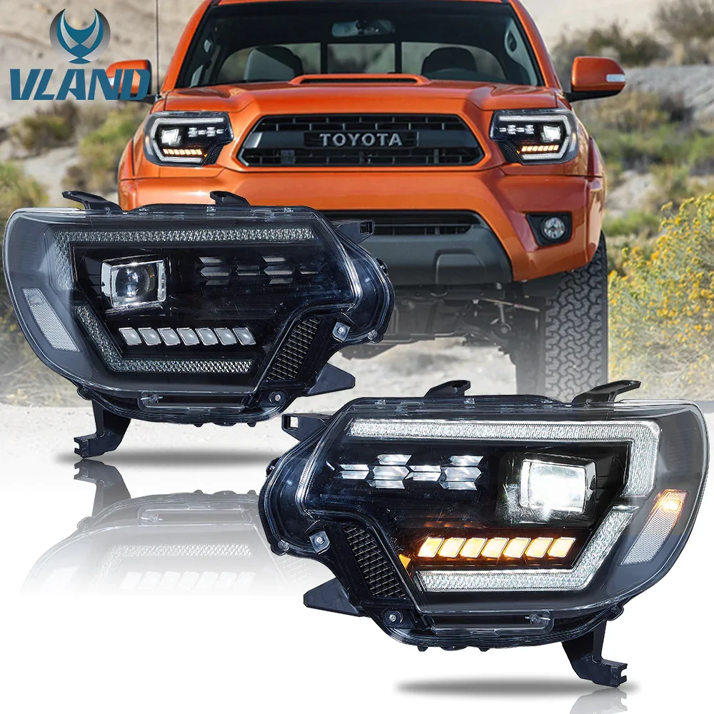 

VLAND LED Dual Beam Projector Headlights for Tacoma 2012-2015 2nd Gen w/ Startup Animation (Pre-sale)