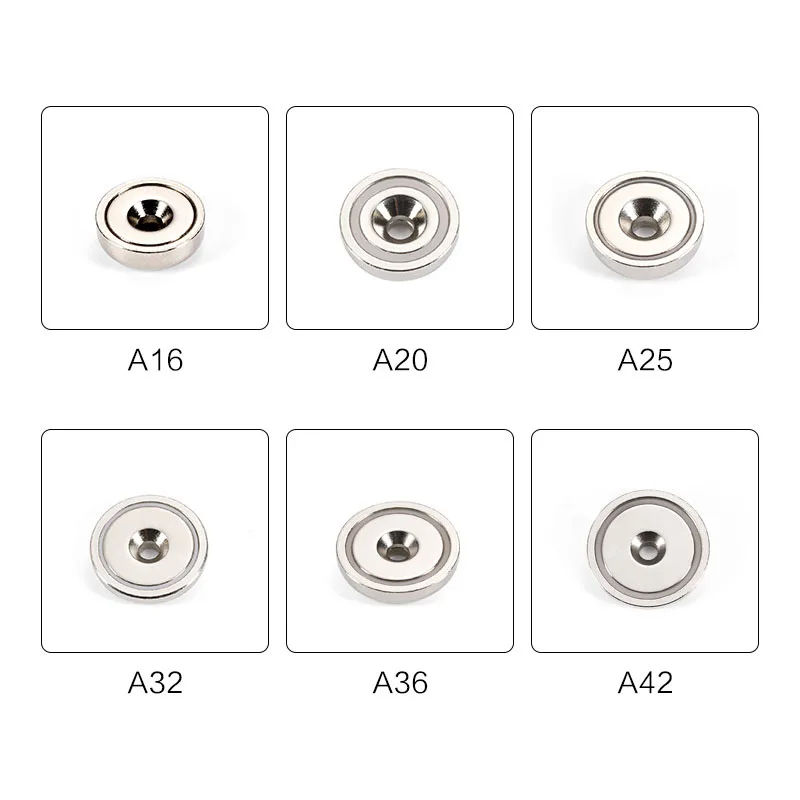 Magnete al neodimio svasato rotondo super potente forte magnete permanente Imanes disco magneti per frigorifero in terre rare per fai da te