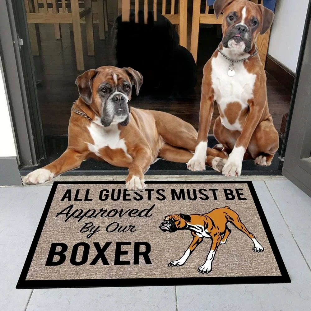 CLOOCL All Guests Must Be Approved By Our Great Dane Doormat 3D Newest Absorbent Non-slip Pet Dog Carpet Door Mat Drop Shipping