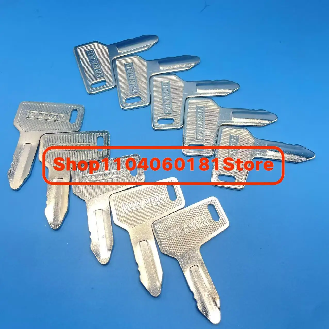 

10pcs 301 Excavator Ignition Key VIO15, VIO15-2, VIO17 FITS For Yanmar Engineering Vehicle Accessory