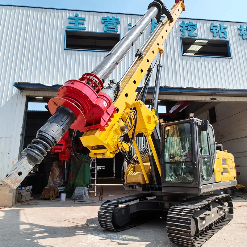 Hydraulic Interlocking Kelly Bar Rotary Drilling Rig 1500mm Diameter 15m 20m 30m Depth Foundation Piling Machine