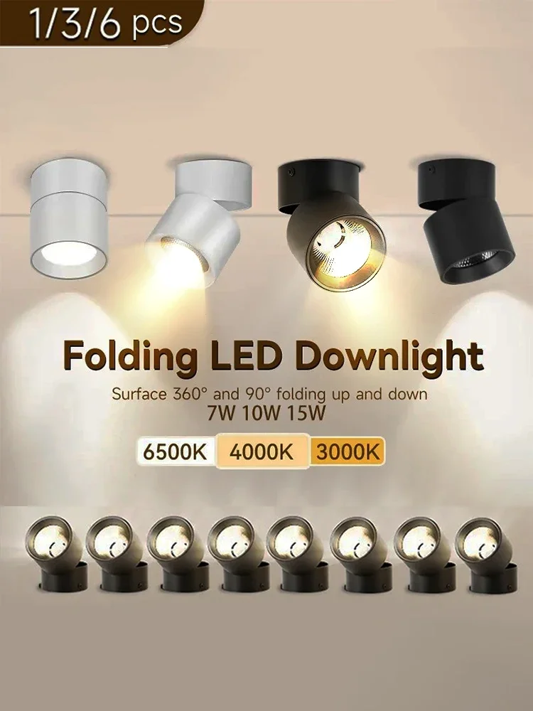 

LED Downlight 3 Colour Change Home-Appliance Decor Spotlight Indoor Ceiling Lamps Room Fixtures Bedroom Lustre Lights Led Spot