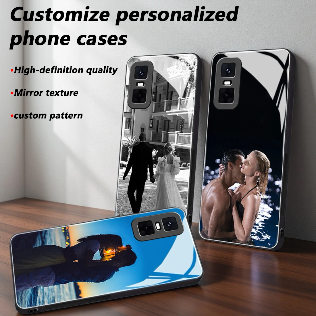 Custom Photo Mirror Glass Phone Case for Infinix GT 30 Pro/GT 20 Pro/ZERO 40/30/4/5G