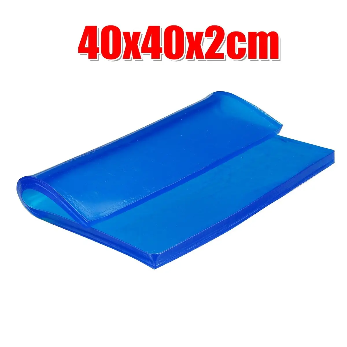 For Motorcycle Car Chair Cushion 40x40x2CM Blue DIY Modified Motorcycle Seat Cushion Gel Pad Cool Pad Shock Absorption Mat