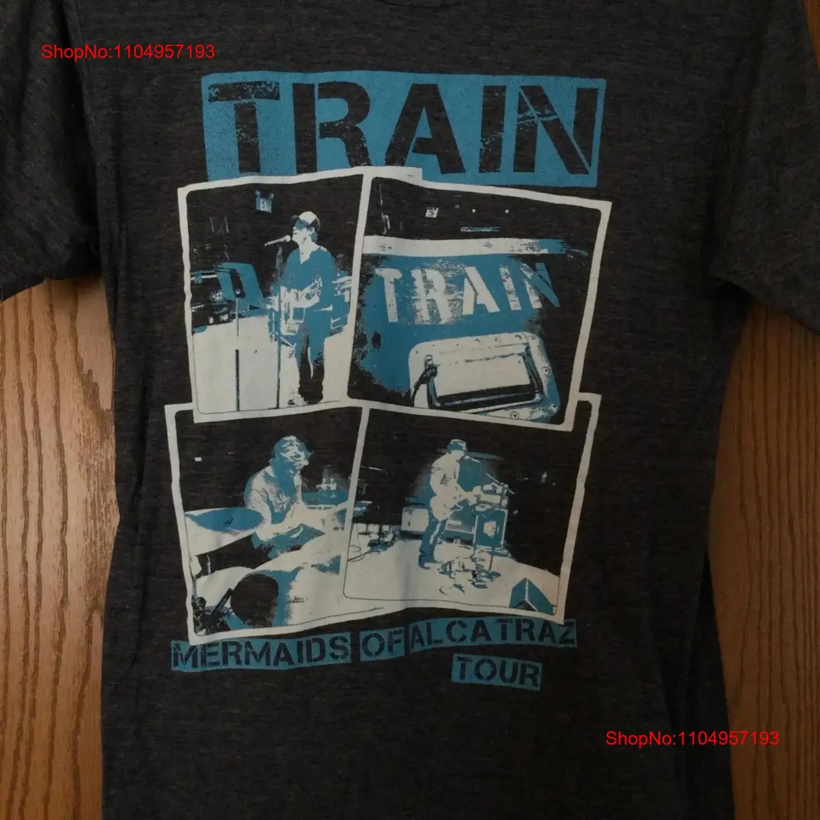 

Серая футболка Train Mermaids Of Alcatraz Tour 2013, полисовая смесь, Tultex M, винтажная, слегка мягкая, модная уличная одежда