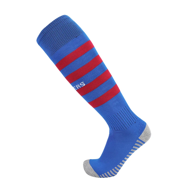 Season 21-22 Club Soccer Sock For Adults Kids Thickening Towel Bottom Knee High Gril Football Training Match Sport Long Stocking