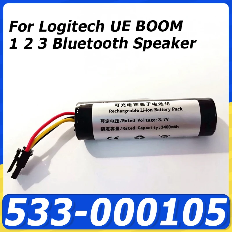 3.6V 3400mAh Replacement Battery For Logitech UE BOOM 1 2 3 Bluetooth Speaker Parts Ultimate Accessories 533-000105