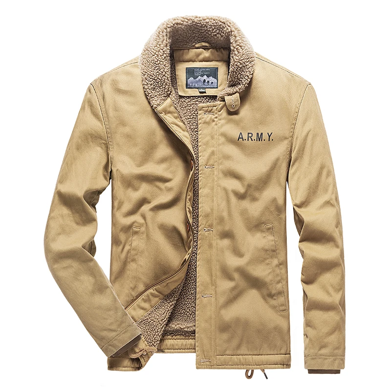 

Мужская модная повседневная однотонная куртка в британском стиле из чистого хлопка и ворса, утолщенная универсальная трендовая туристическая куртка для путешествий на открытом воздухе