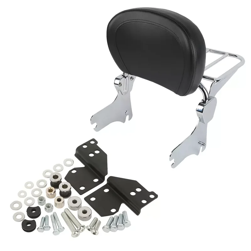 Motorcycle Sissy Bar Luggage Rack & Docking Kit Fit For Harley Road King Street Glide Electra Classic FLHT FLHX Touring 97-08