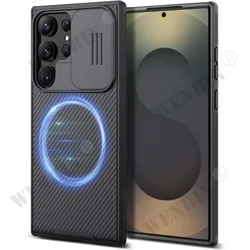 Case For Samsung Galaxy S25 S24 S23 Ultra Plus CamShield Pro Magnetic Slide Camera Case Back Cover Protection Cover Capa Fundas