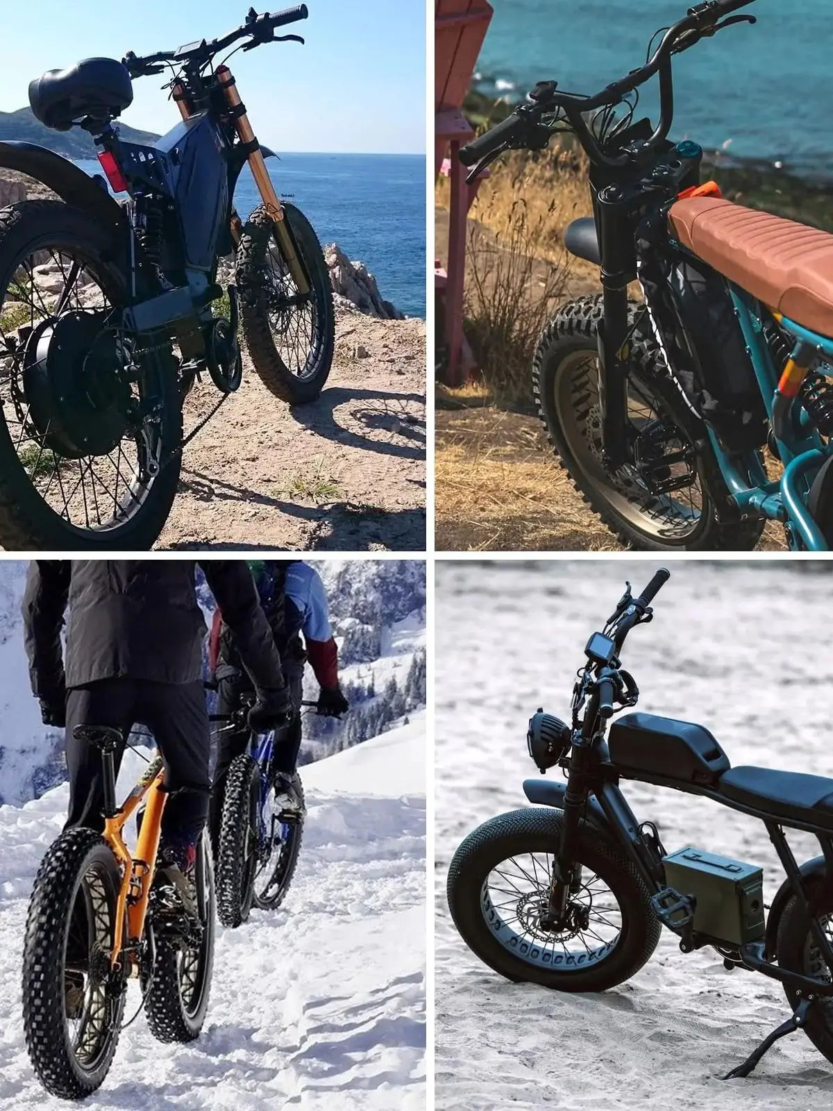 AliExpress ZTZ 20/26 inch 5.0 Fat Tire Electric Mountain Bike Fork,Double Crown Inverted Air Suspension Fork for Snow Beach E-Bike MTB