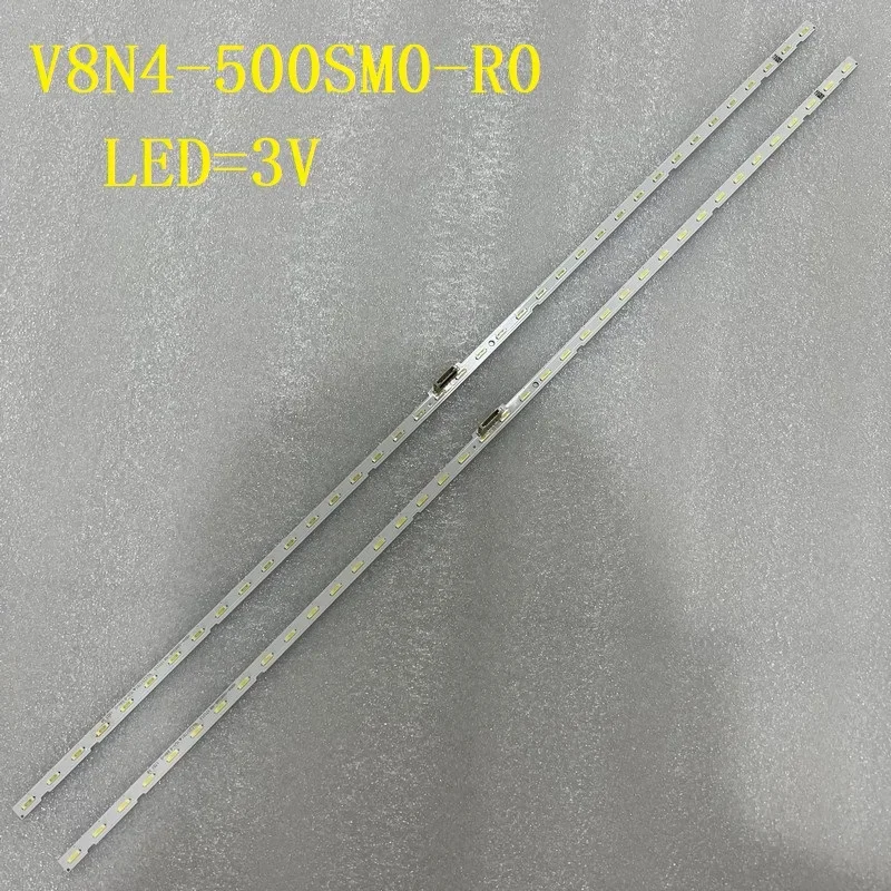 Strip lampu latar LED 38LED(3V) untuk Samsung V8N4-500SM0-R0 BN96-46034A 50RU7400 Strip Strip UN55NU740DFXZA