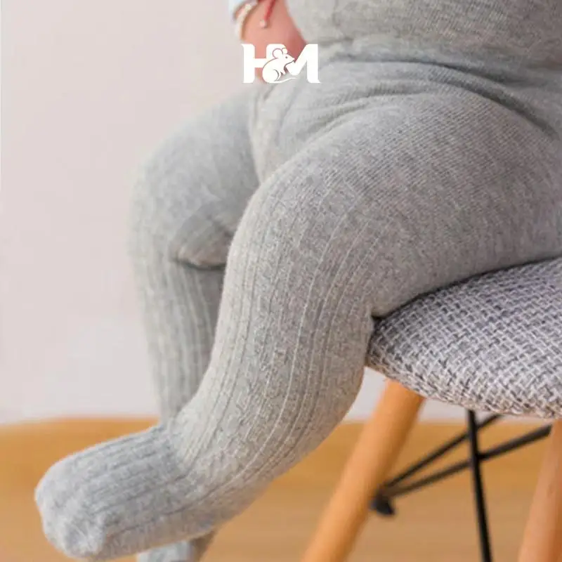 0-2Y Pantyhose Baby Leggings Autumn Winter New Baby Girls Warm Long Tube Socks Children's Jumpsuit Socks Newborn Baby Tights