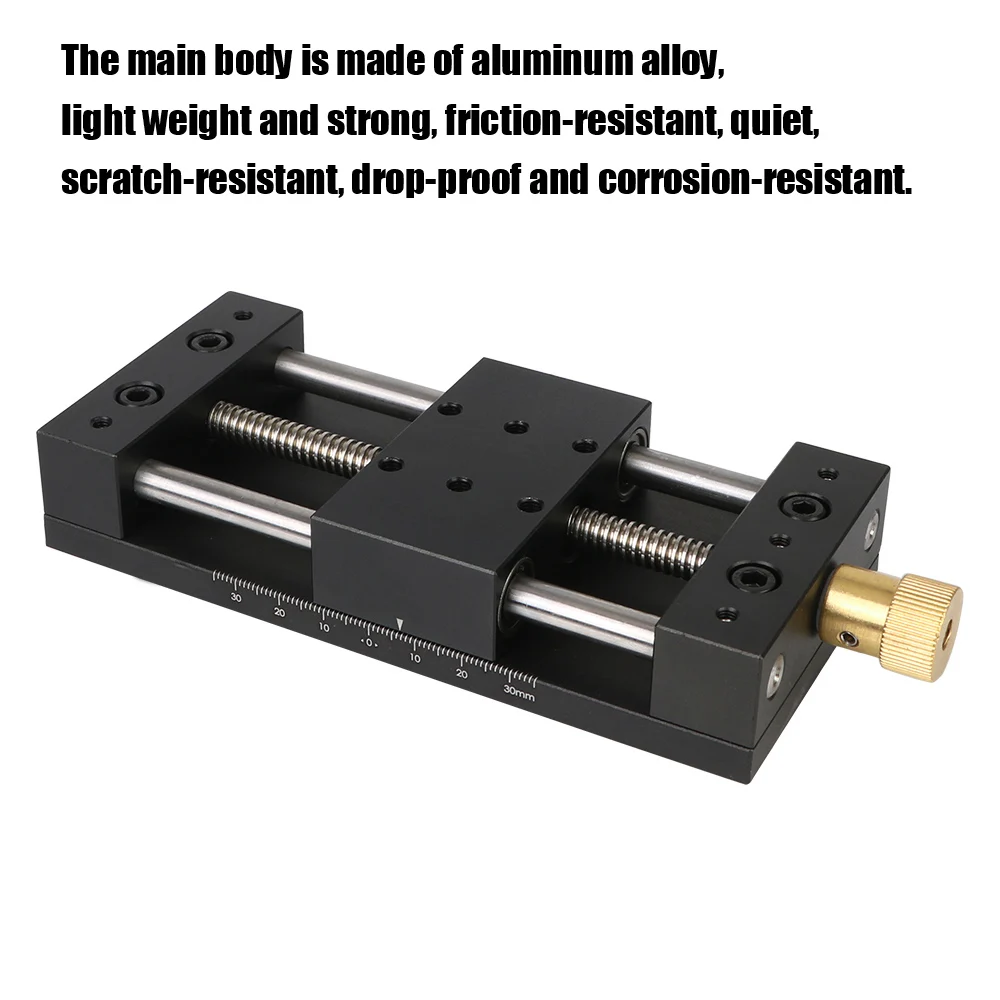 Precision Sliding Table Fine‑Tuning Linear Stage Manual Translation Displacement Station X-Axis Platform Sliding Table 40x70mm