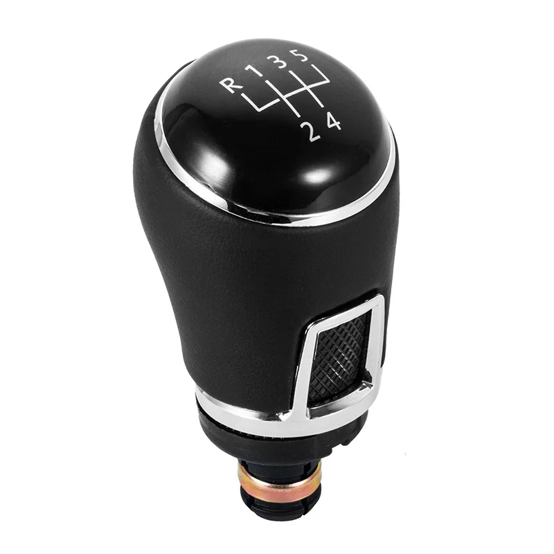 Leather Car Gear Shift Knob Head Fit for VW Golf 7 New Santana Jetta  manual gear Head Handball Lever Stick Accessory  5/6 Speed