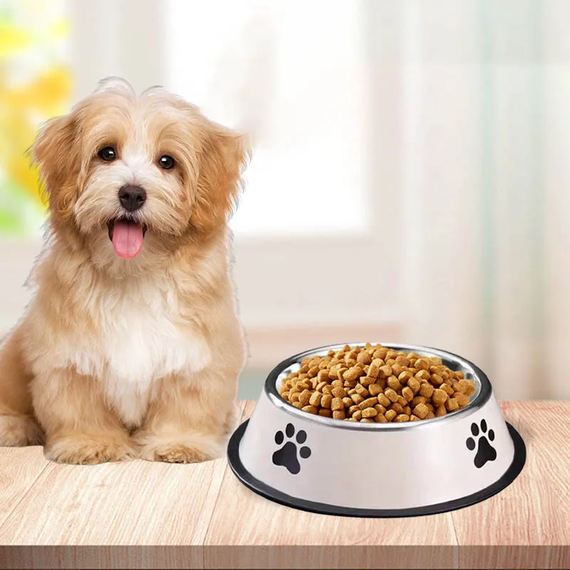 Stainless Steel Pet Bowl Cat Bowl Dog Food Bowl Multiple Specifications Anti-Fall Food Bowl Large Capacity Feeding Pet Supplies - view 3