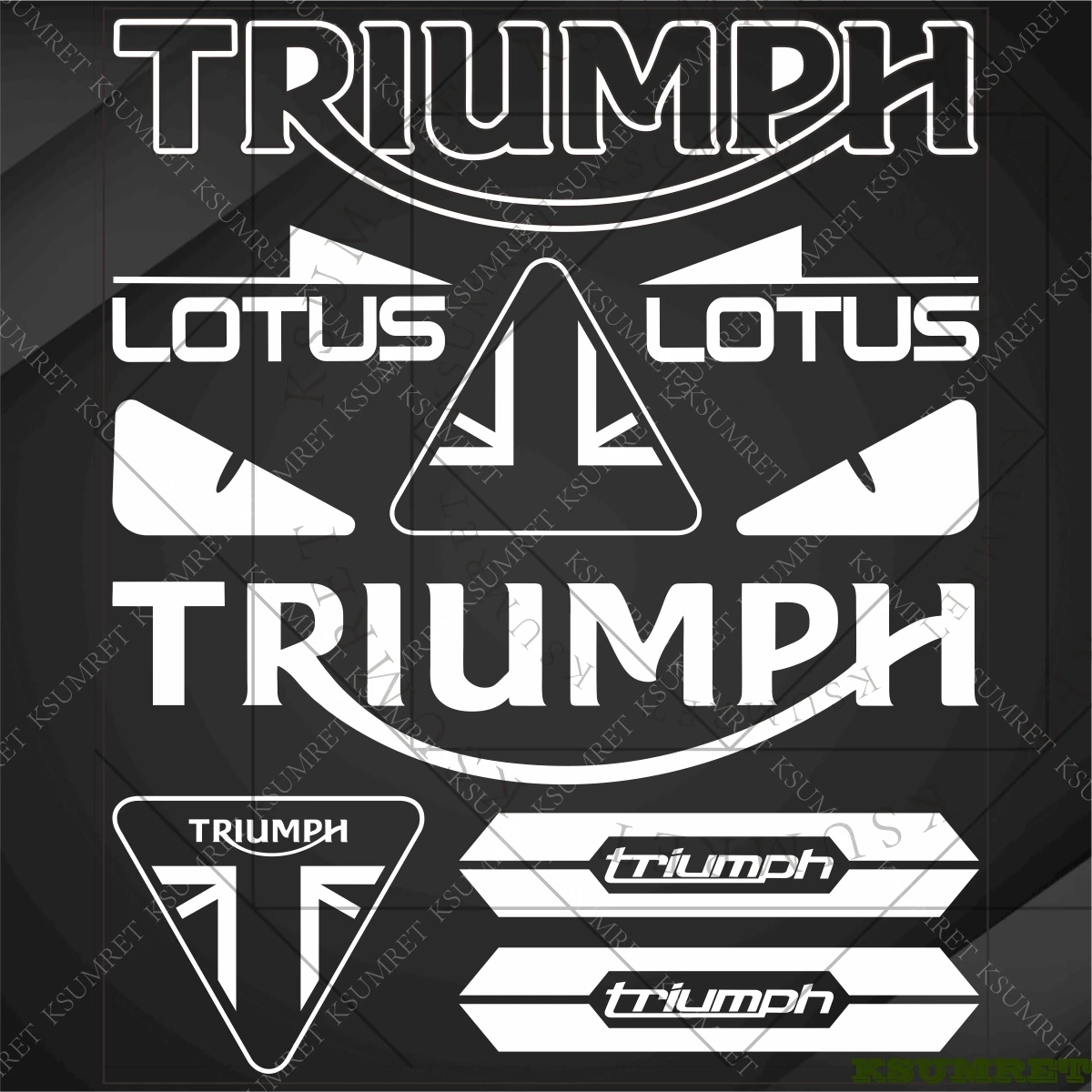 

Наклейки для мотоциклов Triumph, логотип, эмблема на бак, Scrambler, Bobber, TWIN, водонепроницаемые