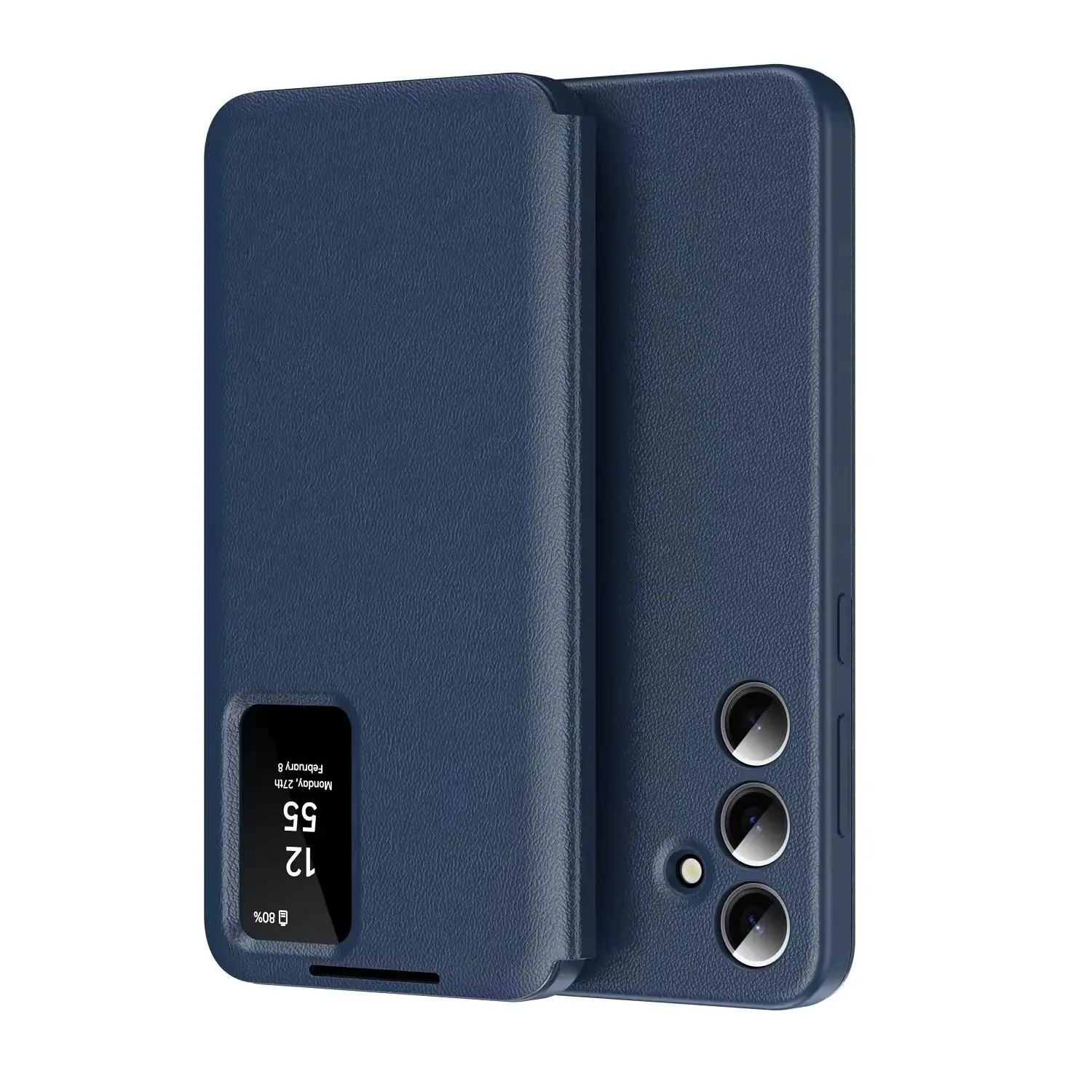 Smart Window S View Flip Case for Samsung GALAXY S26 Ultra S25 Plus S24 S23 FE A17 A27 Wallet Cover Luxury Protective Skin Shell
