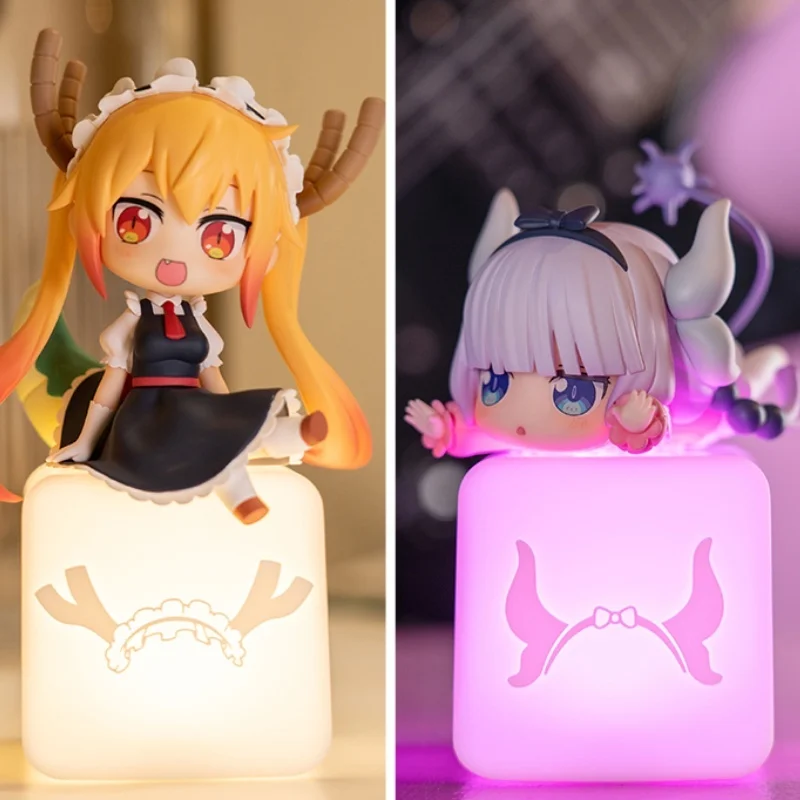 Miss Kobayashi's Dragon Maid Kannakamui Tohru Anime Figure Model Kit Q Version Figure Night Light Platform Night Light Gifts