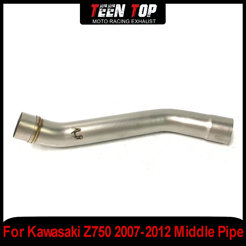 Per Kawasaki Z750 Tubo di collegamento centrale 51mm Sistema di fuga di scarico moto Tubo di collegamento modificato z750 2007-2012 Acciaio inossidabile