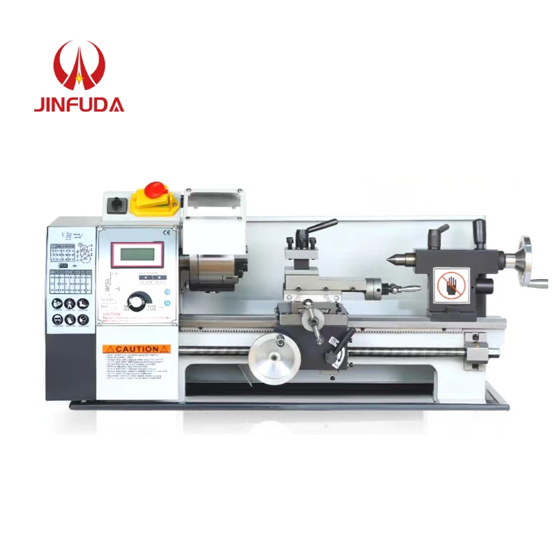 Mini Torno de Precisión para el Hogar 2024, Torno Pequeño de Metal para Bricolaje, Mini Máquina de Torno con 700W