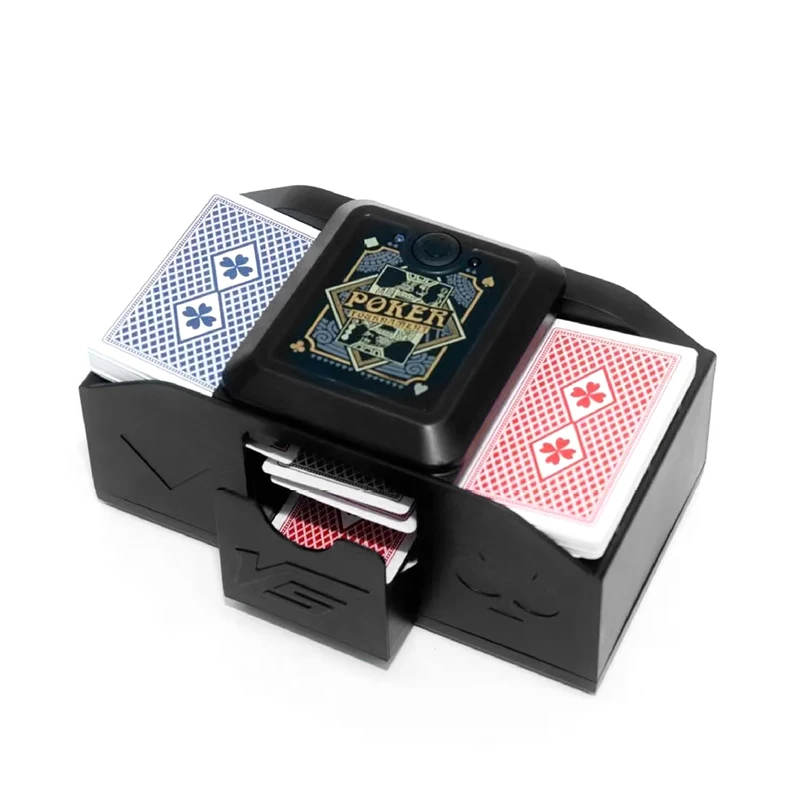 

Автоматическая машина для тасования карт, настольные игры, сортировщик покера, инструмент для тасования игральных карт для домашней вечеринки, кемпинга, зарядка через USB-C
