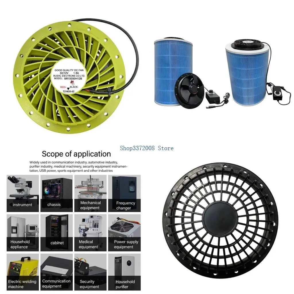 High Speed Duct Fan Exhaust Blower 12V Ventilation Fan for Bathroom Chicken