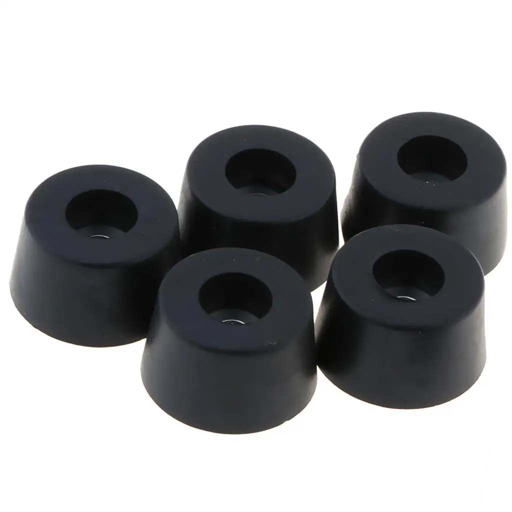 Non Skid Rubber Feet Pad Round Shock Absorber Washer for Amplifier Electronics Furniture Chair Speaker 5 Set