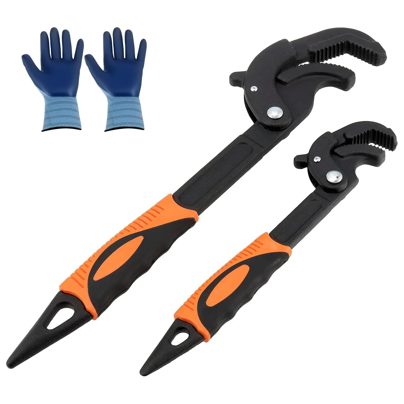

Self Locking Wrench Self Adjusting Locking Spanner High Carbon Steel Flexible Pipe Wrench for Repair Heavy Duty Pipe Wrench Set