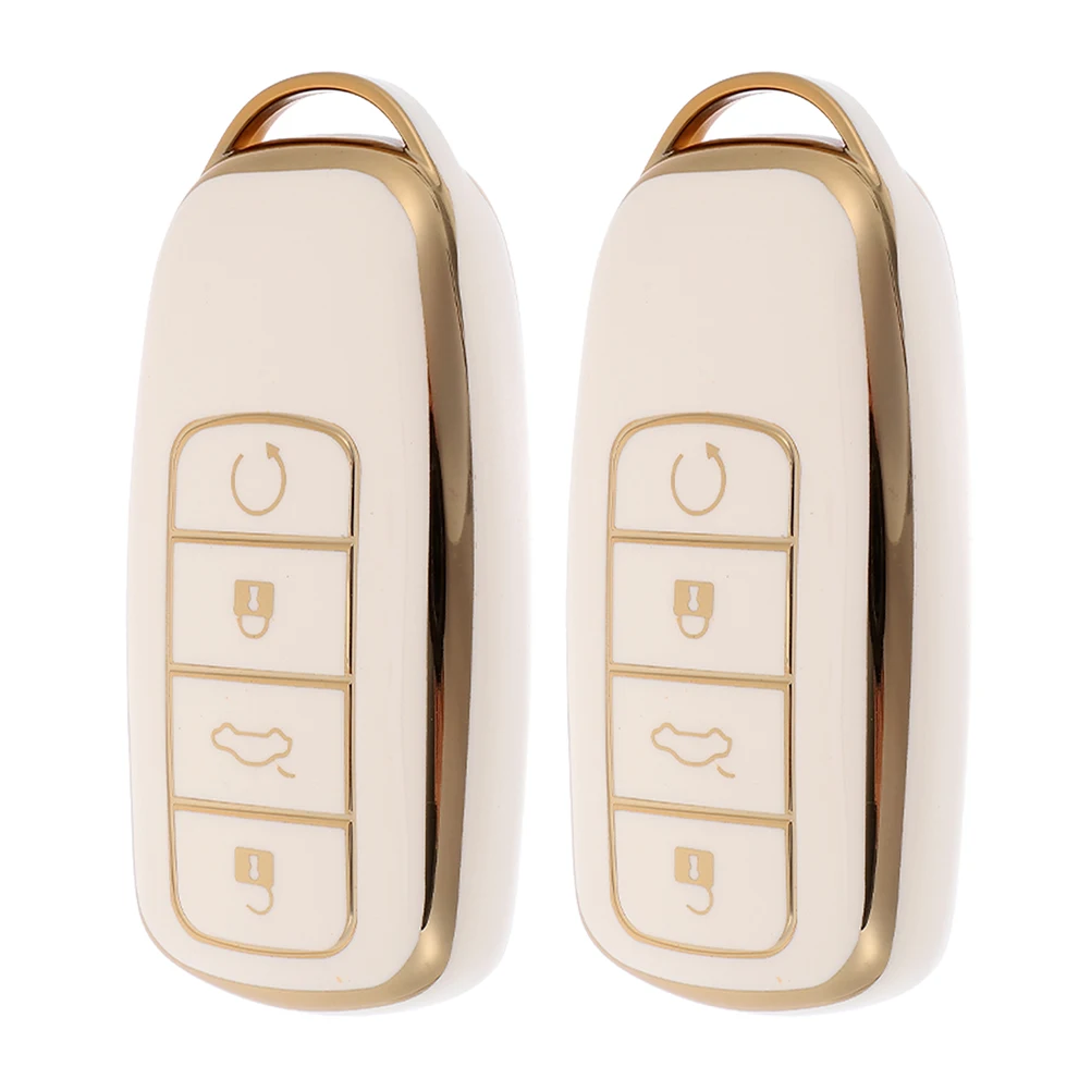 

2pcs Car Key Shell TPU Protector Cover for Chery Little Ant Keys Scratch Drop Protection Durable Soft Remote Fob Case
