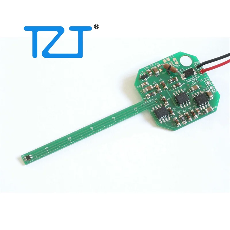 TZT Signal Conditioning Board Outputs 0-5.0V for Tesla Meter and Gaussmeter Based on Linear Hall Sensors