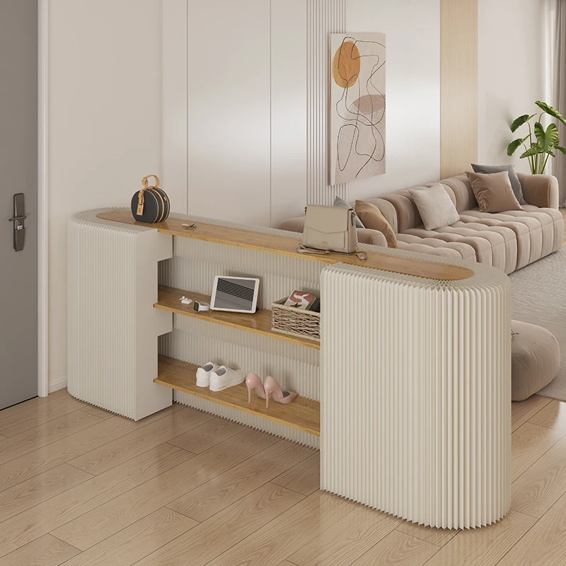

Foldable Paper Bar Table Multi-layer Shelf Desk Multi-layer Shelf Products Commercial Cabinet Table