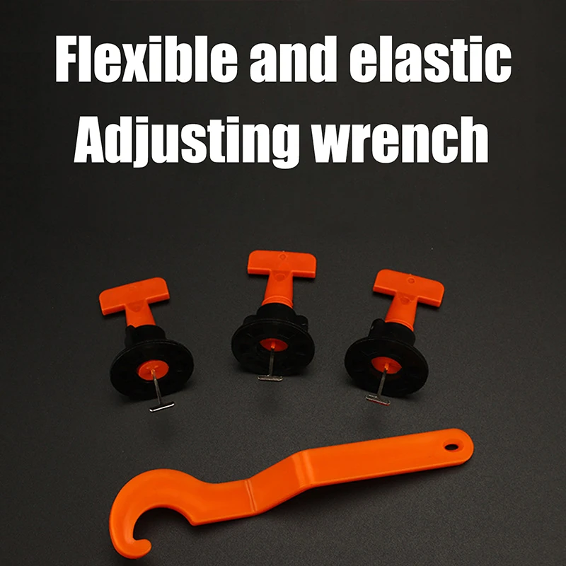 51Pcs Tile Laying Wall Fixing Construction Tools Floor Tile Leveling System Clips Spacers Porcelain Ceramic Leveler Kit