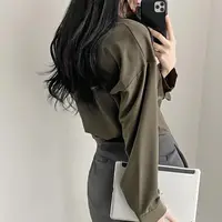Simple Single Breasted Loose Casual Solid Long Sleeved Shirt And Blouse Office Lady Trend Short Top Simple Elegant White Clothes 2