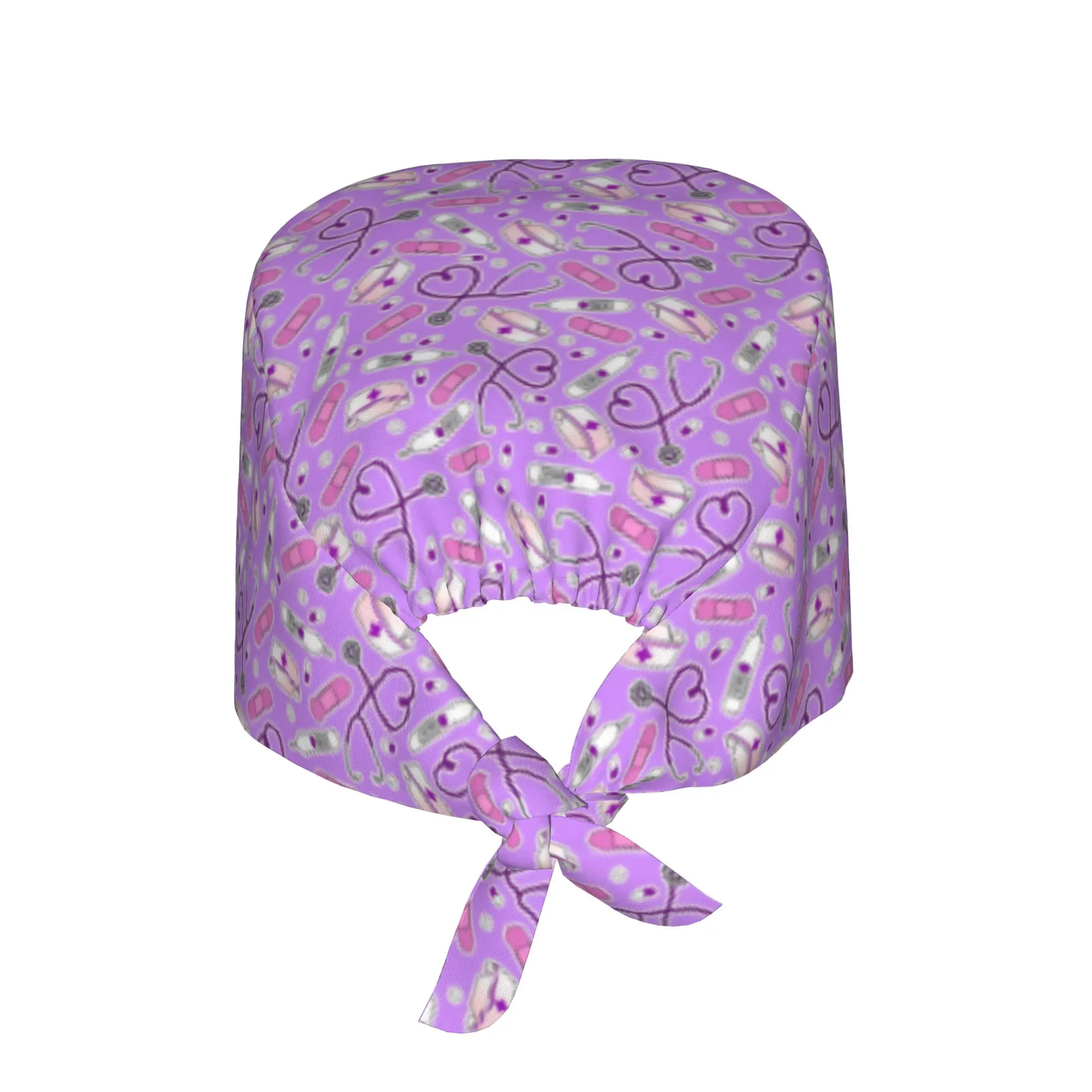 Cartoon Nursing Nurse  Working Cap Surgical Hats Men Women  Operating Room Cap Nursing Cap Lab Works Hat