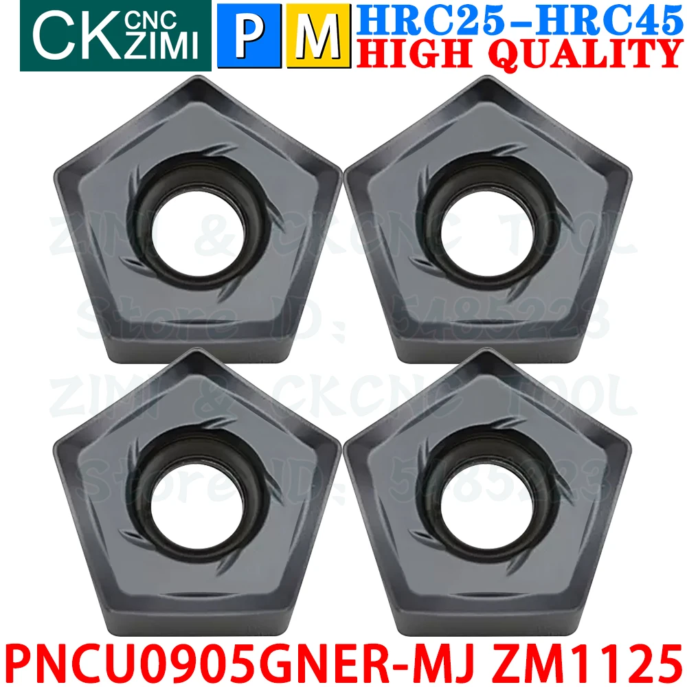 PNCU0905GNER-MJ ZM1125 PNCU 0905GNER MJ Carbide Inserts Fast Feed Milling Inserts CNC Indexable Heavy Face Cutting Milling Tools