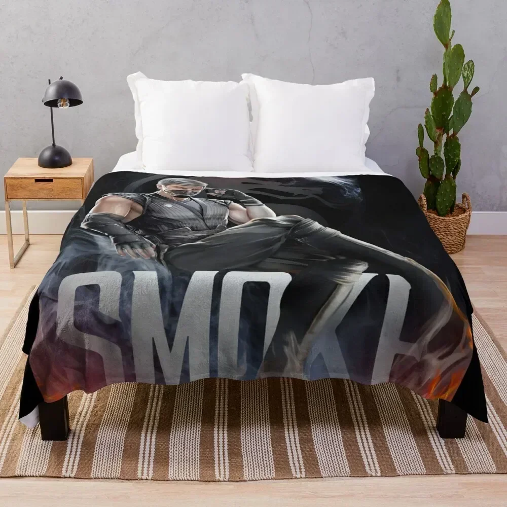 

SMOKE Throw Blanket Reusable Durable Soft Blanket for All Seasons
