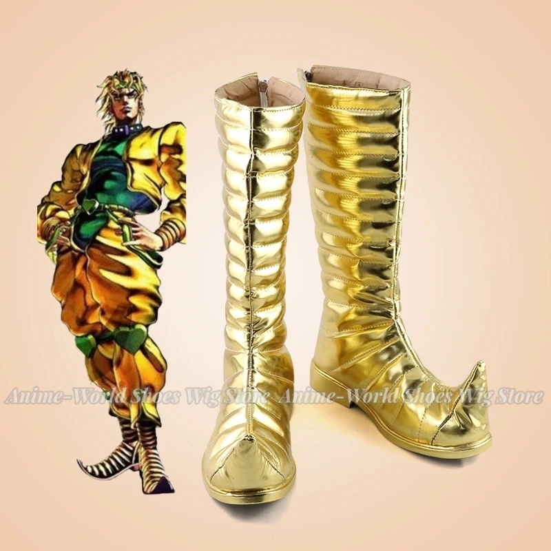 

Anime Cosplay JOJO Dio Shoes Adventure Brando Boots Halloween Women Men Props Customized