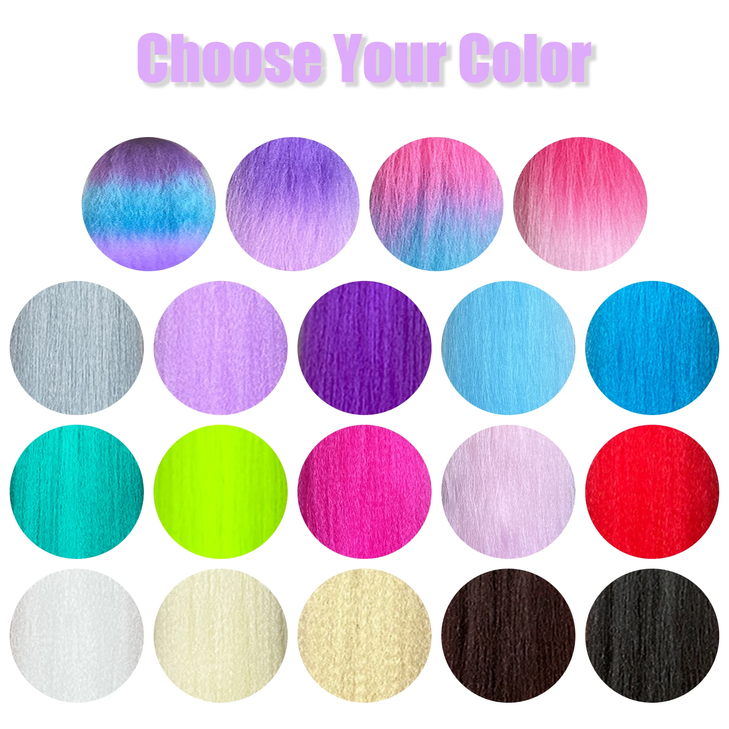 Peruca de rabo de cavalo roxo longo e reto sintético com faixa elástica, acessório de cabelo feminino, rabo de cavalo trançado DIY