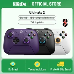 8BitDo Ultimate 2 Wireless Gaming Controller for PC & Android with TMR Joysticks, Switchable Triggers, Motion Control, 8Speed