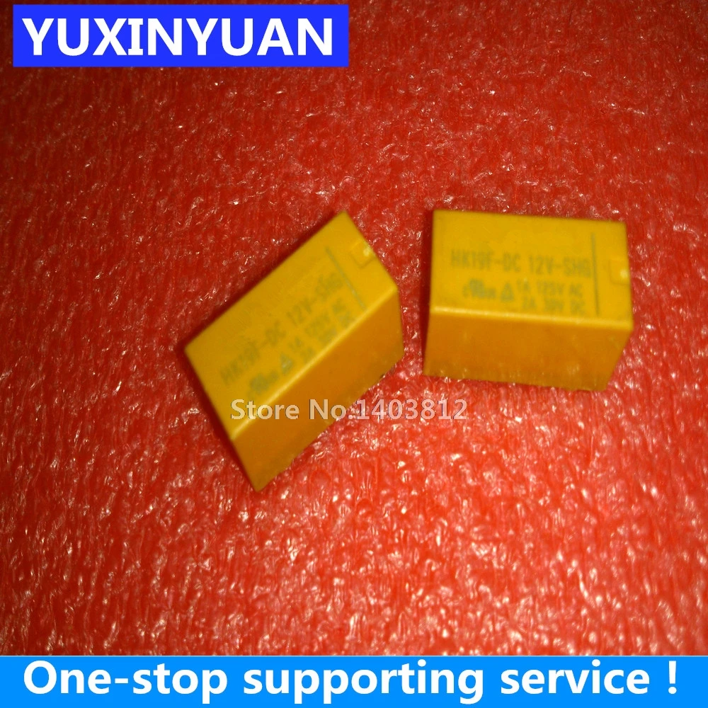 HK19F-DC12V-SHG 1A 125VAC 2A 30VDC DIP 5pcs/lot