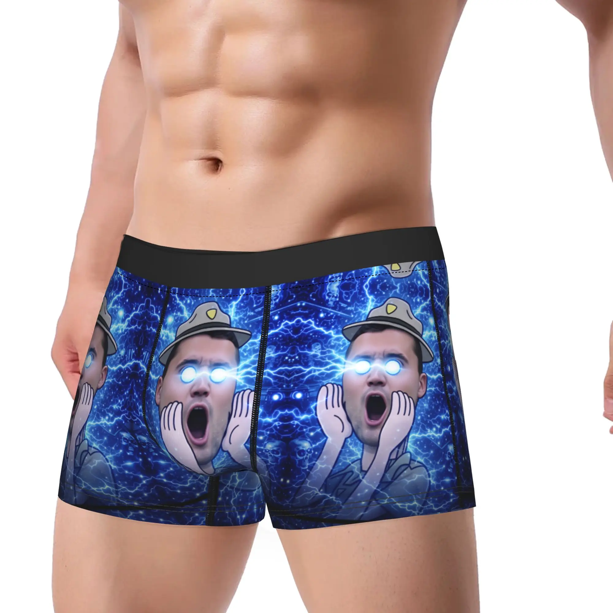 Charlie Kirk Underwear  Novelty Panties Custom DIY Boxer Brief For Men Pouch Plus Size Boxer Shorts