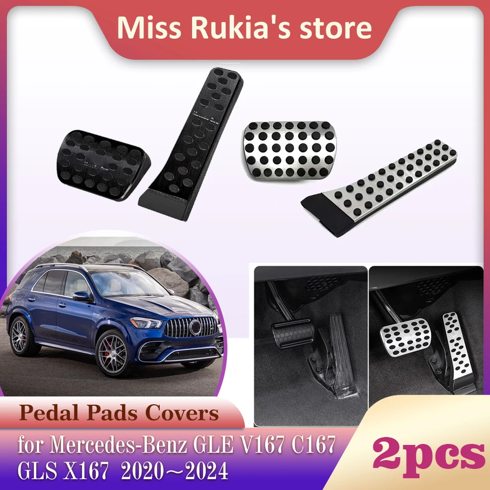 Car Stainless Steel Pedal for Mercedes-Benz GLE V167 C167 GLS X167