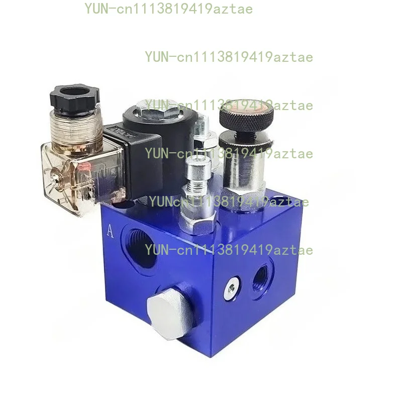 ET02 Hydraulic Valve Block, Manual Adjustable Pressure Control Valve for Hydraulic Power Station & Lifting Platform