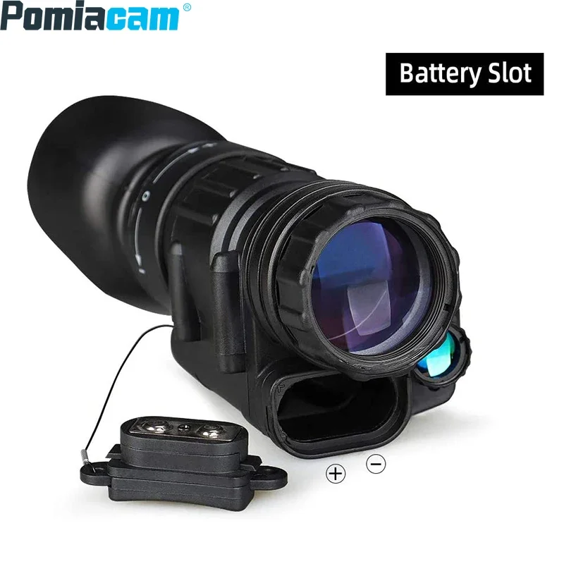 PVS-14 Hunting Infrared Night Vision Head Mounted  Built-in IR Illumination Patrol  , 2x28 Tactical Digital Monocular for Helmet