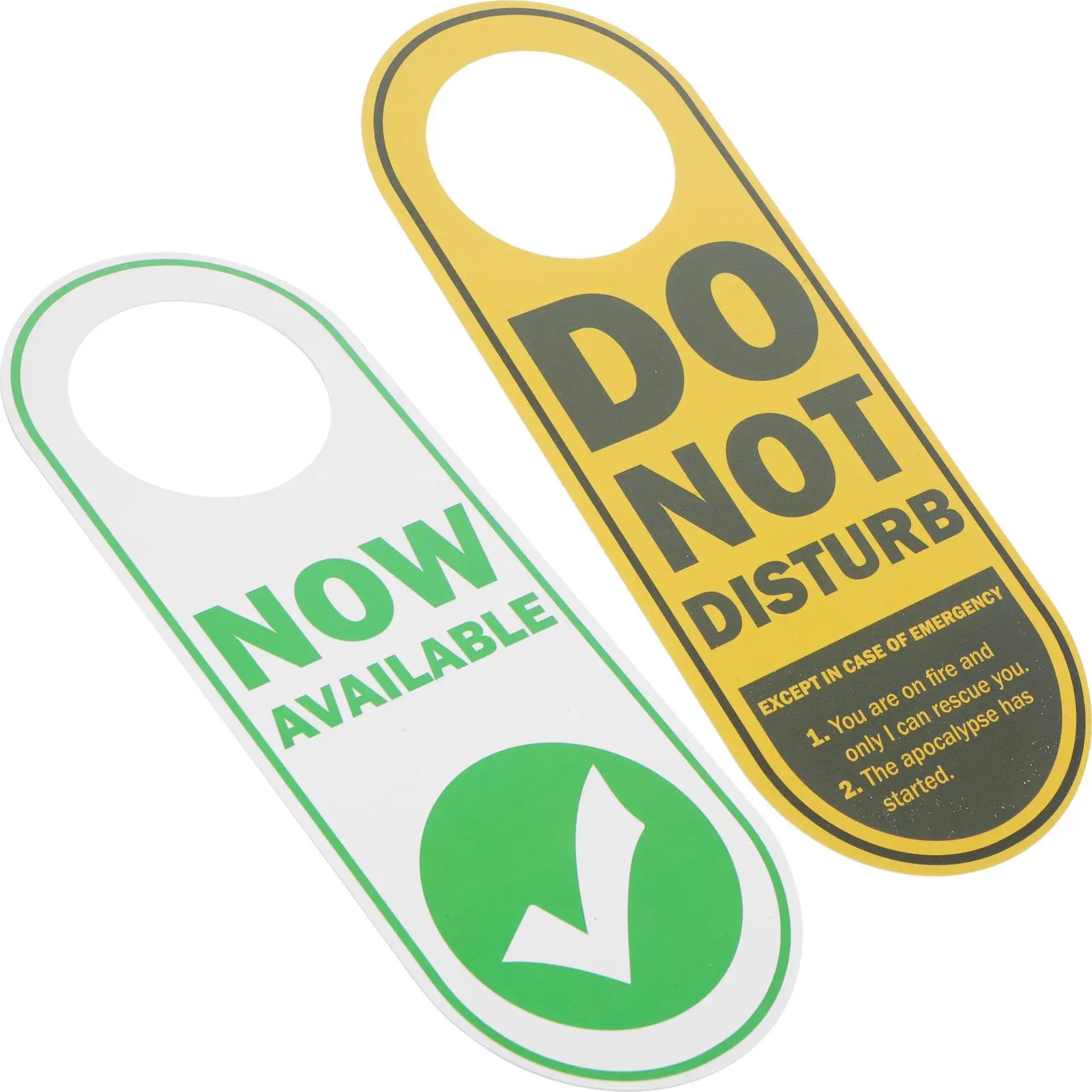 

Door Handles Not Disturb Hotel Sign Pendant Coat Hanger Office Hanging Board Double Sided